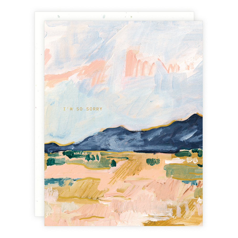 Blue Desert Mountains Card
