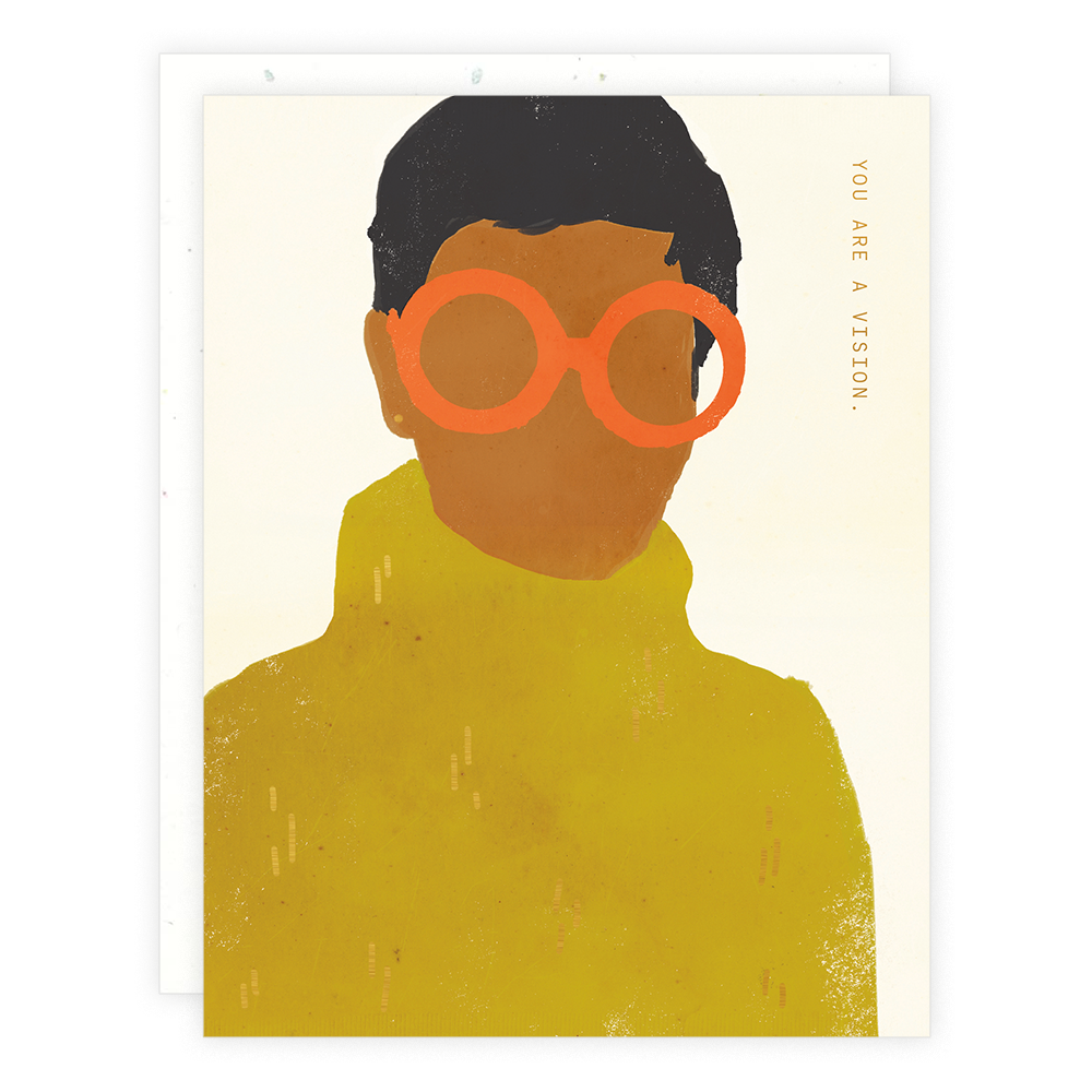 Orange Glasses Card
