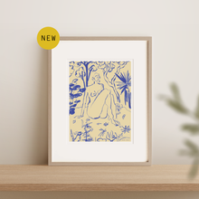 Load image into Gallery viewer, Blue Lady Art Print
